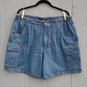 John Blair Denim Cargo Shorts Size 40